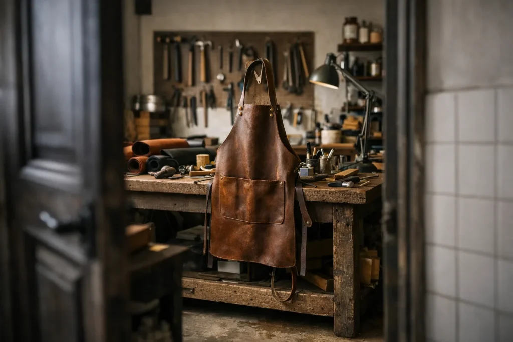 Le tablier en cuir : l’accessoire indispensable pour tout professionnel