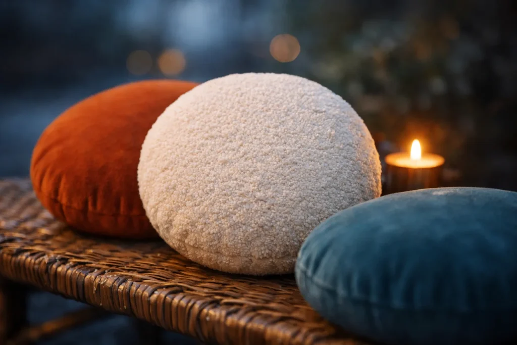 Les coussins ronds : une touche de confort et de style dans votre intérieur
