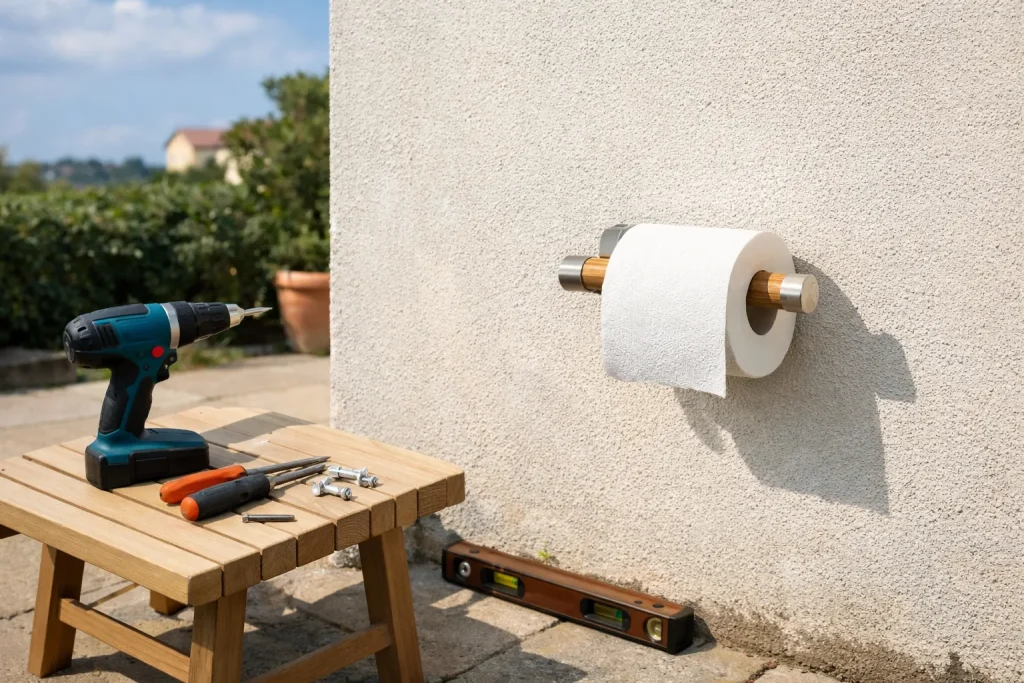 Installer un porte-papier toilette mural : mode d’emploi