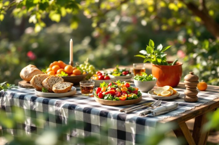 Le petit guide pour réussir vos repas en extérieur avec la toile cirée