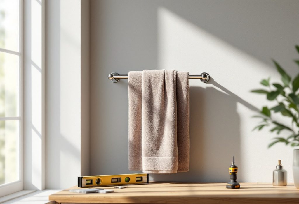 Comment installer un porte-serviettes mural ?