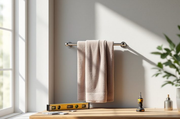 Comment installer un porte-serviettes mural ?