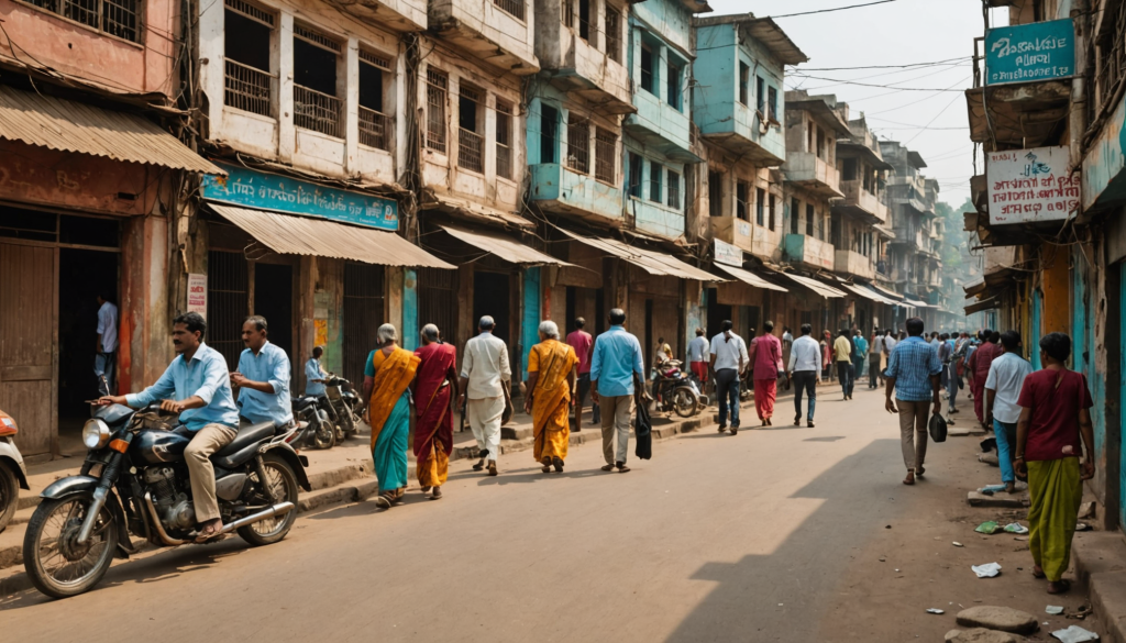 Regard urbain en Inde : comparatif des quartiers