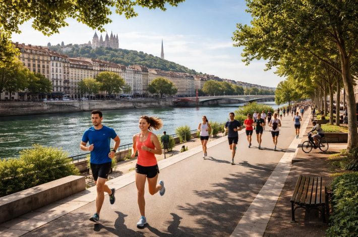 Quartier Lyon Presqu&rsquo;île : les meilleurs parcours running en ville