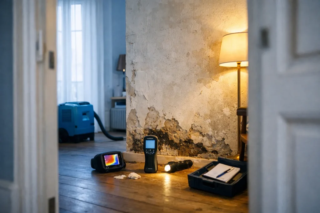 Humidité en immeuble ancien : distinguer les causes avant de traiter