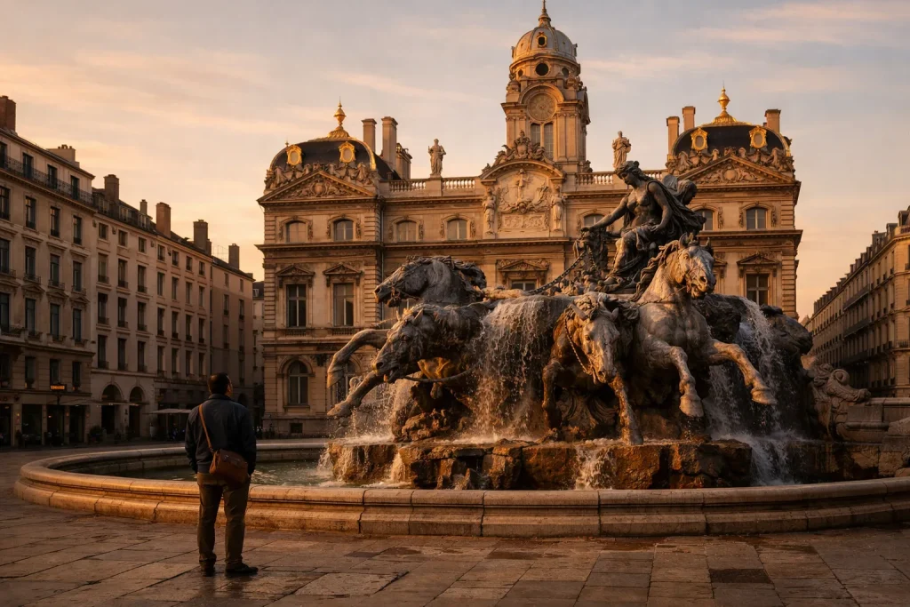 Terreaux : l’Hôtel de Ville, la fontaine née pour Bordeaux